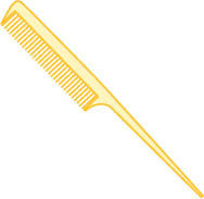 RAT TAIL COMB Also known as a weaving comb or tail comb This type of comb has - photo 11