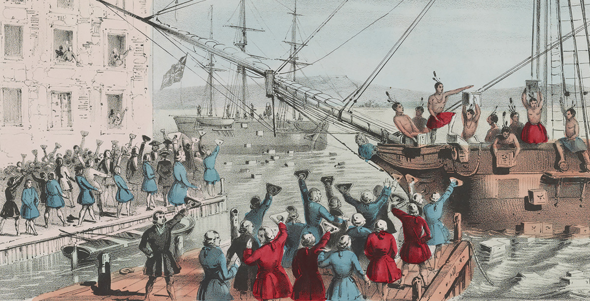 The destruction of the tea in Boston Harbor came to be called the Boston Tea - photo 6