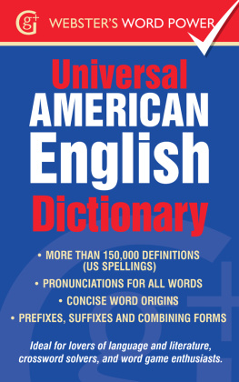 Iseabail MacLeod - The Websters Universal American English Dictionary: Websters Word Power