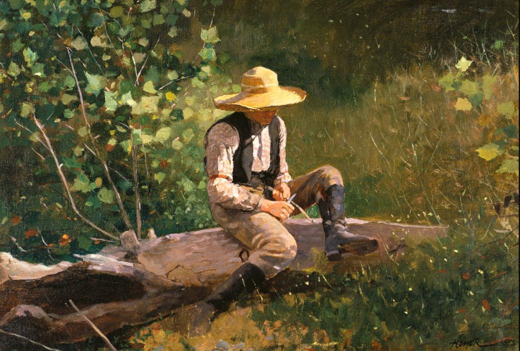 The Whittling Boy Painting Winslow Homer Public domain While many schools - photo 4