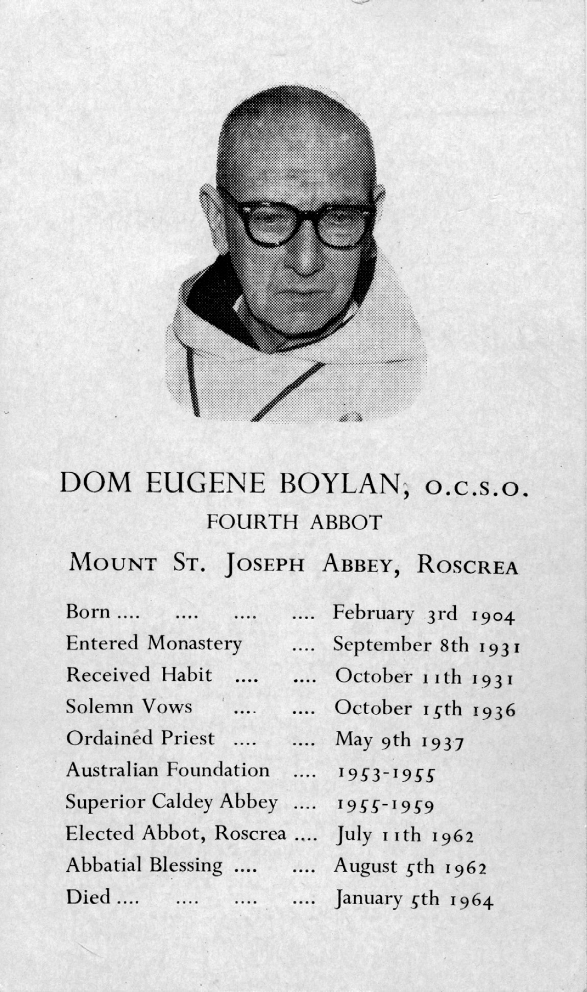 Mount St Joseph Abbey Roscrea ACKNOWLEDGEMENTS T his book owes its existence - photo 3