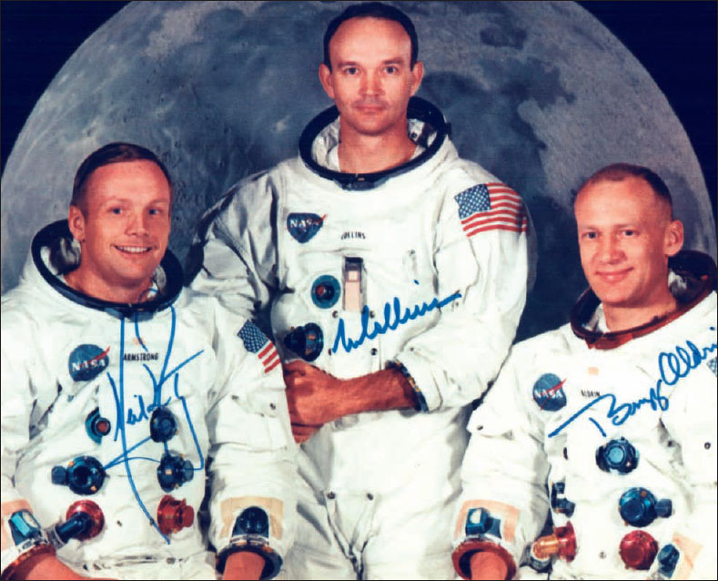 Official photo of Apollo 11 crew left to right Neil Armstrong Commander - photo 3