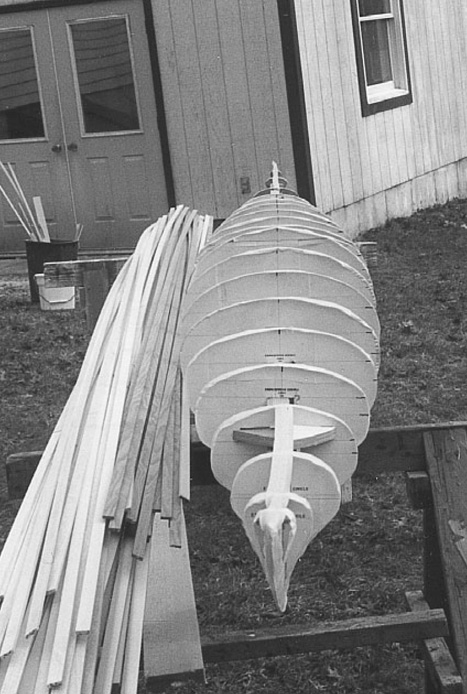 Strip-building a kayak means taking a pile of narrow strips of wood and - photo 6