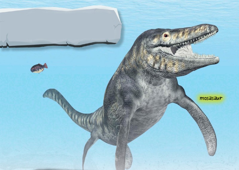 MOSASAURS WERENT DINOSAURS BUT THEY WERE BIG THEY COULD GROW UP TO 50 FEET - photo 10