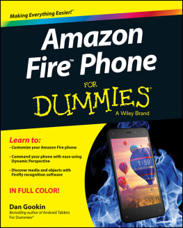 Dan Gookin Amazon Fire Phone for Dummies