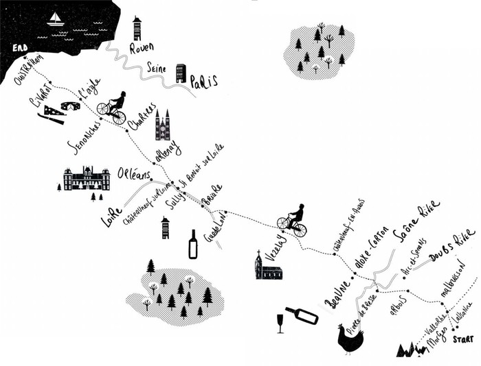 You can find a more detailed map of this route on wwwfrance2wheelscom T here - photo 3