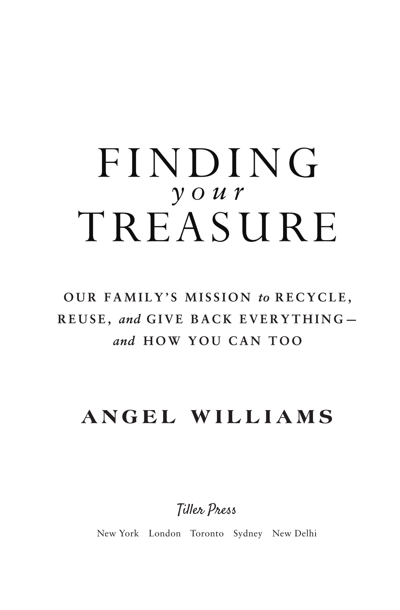 Finding Your Treasure Our Familys Mission to Recycle Reuse and Give Back Everythingand How You Can Too - image 2