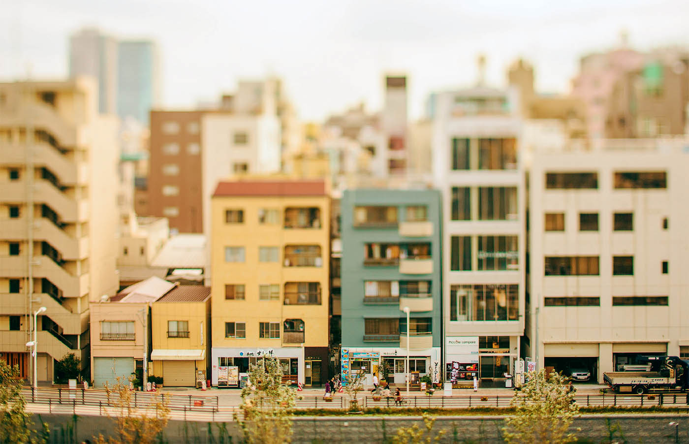 OSHIAGE WALKWAY SUMIDA SUMIDA RIVER CITYSCAPE CANAL OSHIAGE - photo 14