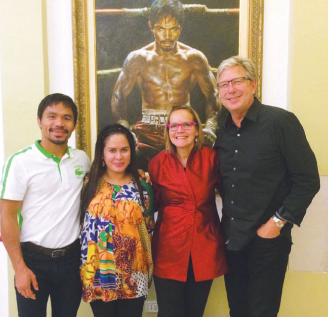 With Manny and Jinkee Pacquiao at their home November 2013 General Santos - photo 15