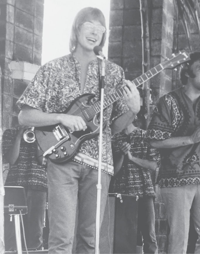 Singing and playing guitar with Living Sound March 1972 Trinidad Playing - photo 6