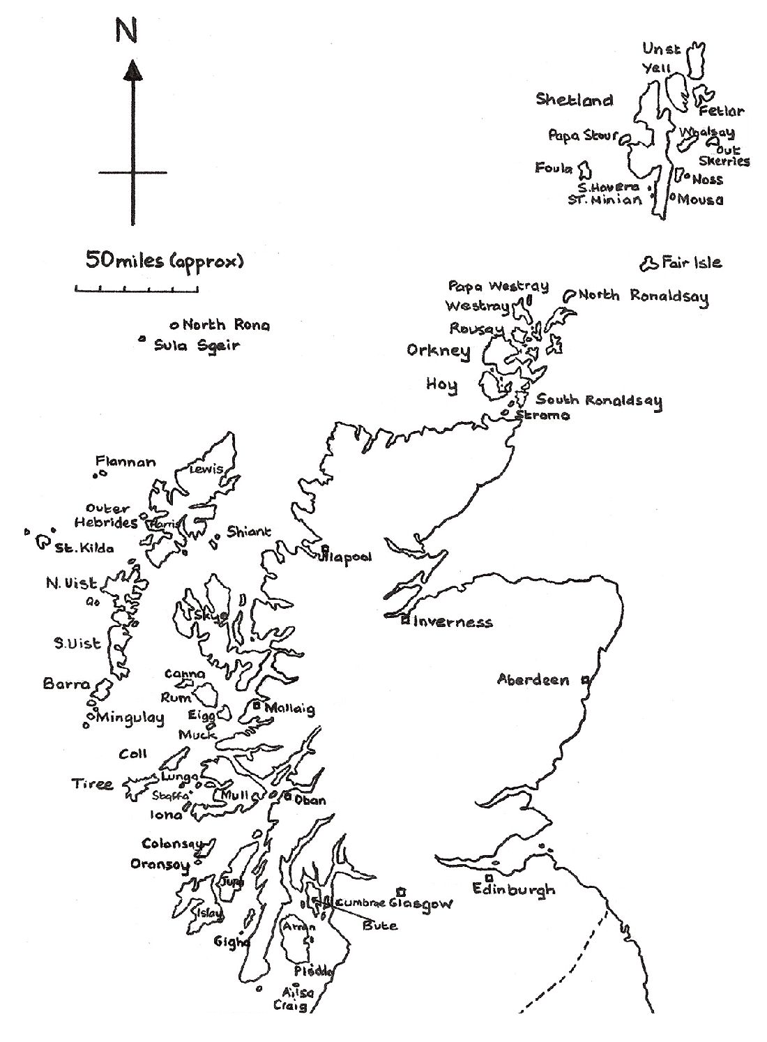 Map 1 Scotland with all her islands in the right places Map 2 Ailsa Craig - photo 4