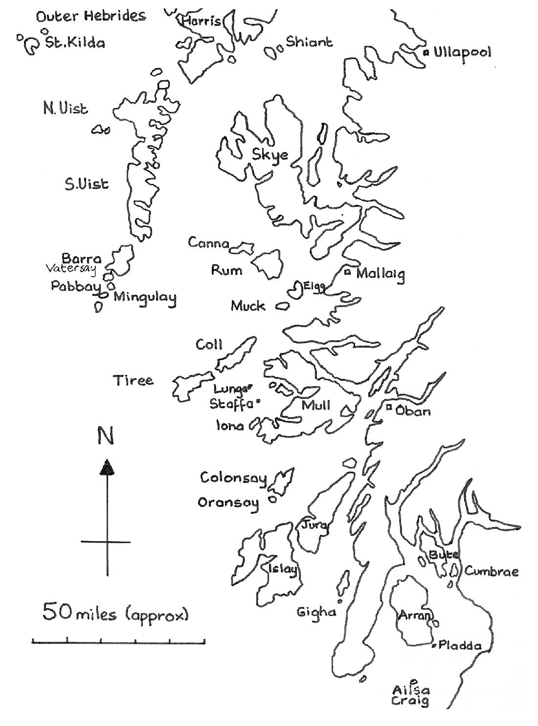 Map 2 Ailsa Craig to the Outer Hebrides Map 3 Lewis and the Atlantic - photo 5