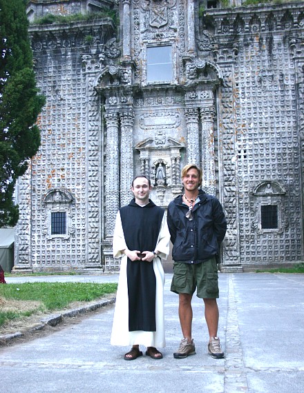 The author with a monk at the Monastery of Sobrado dox Monxes founded 952 AD - photo 2