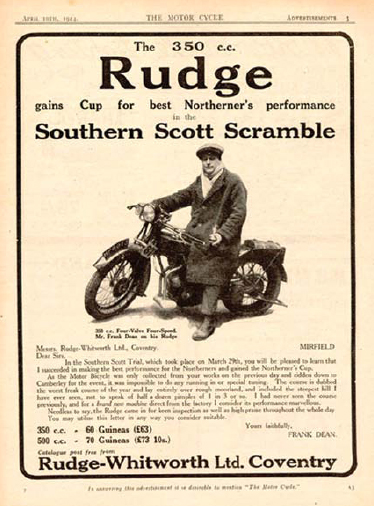 This 1924 magazine ad features a motorcycle used in the Scott Scramble - photo 5