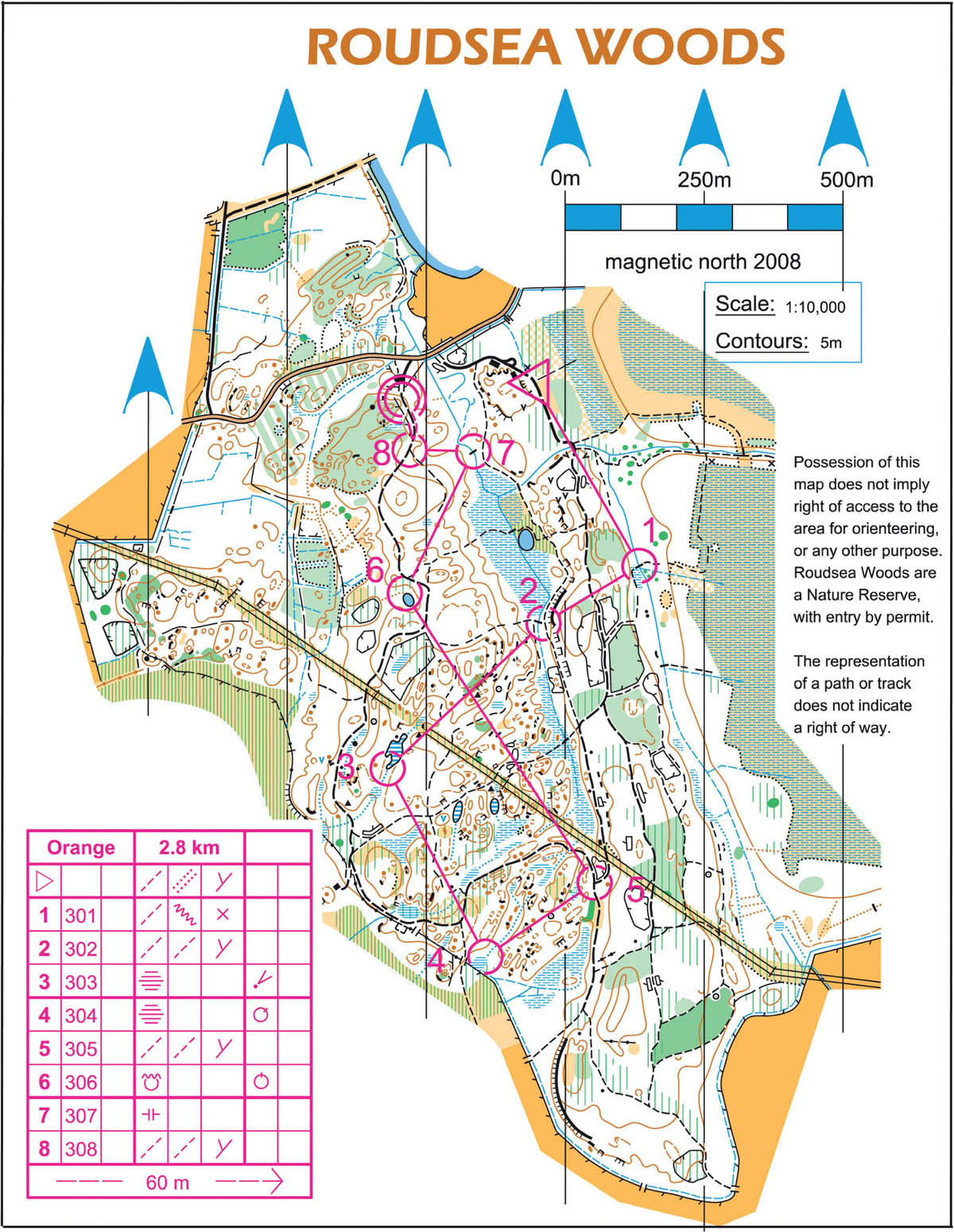 An orienteering map with an Orange TD3 course A World-Wide Sport The - photo 6