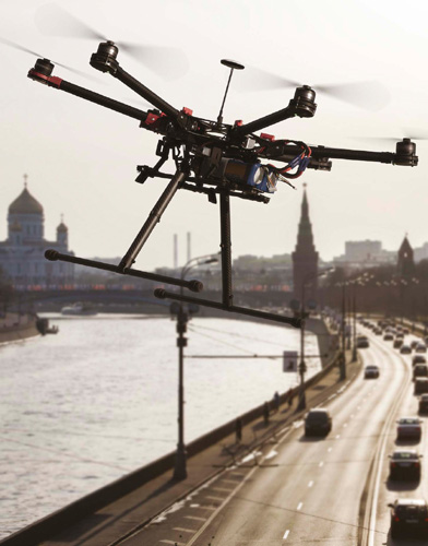 Drones are flying robots that are operated from the ground by radio control - photo 3