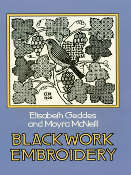 Elizabeth Geddes - Blackwork Embroidery