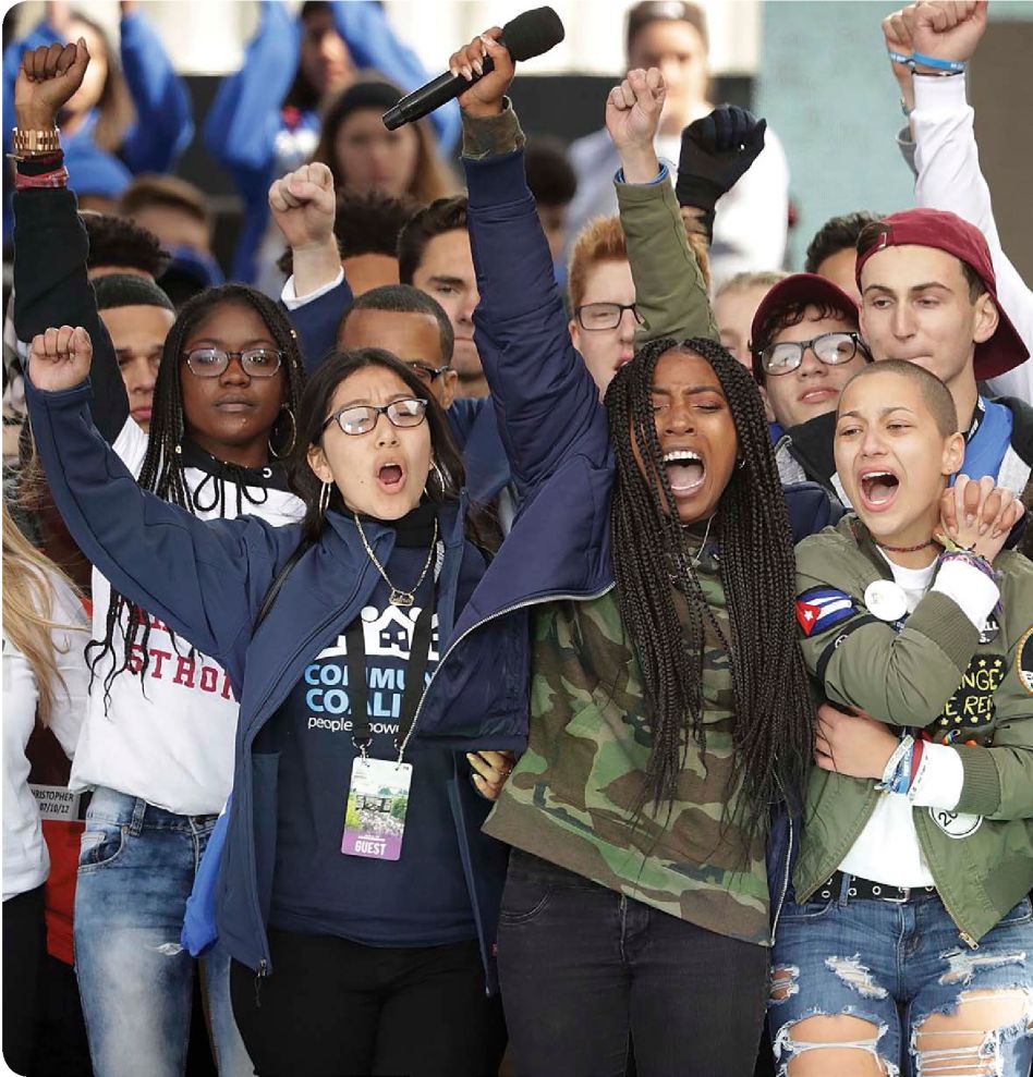 Marjory Stoneman Douglas High School students share the stage with other gun - photo 4