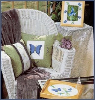 Contemporary Candlewick Embroidery 25 Home Decor Accents Featuring Colored Floss Ribbonwork - photo 8