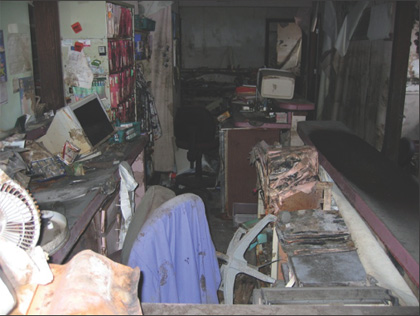 Pediatric office in New Orleans after Hurricane Katrina flooded it with 10 feet - photo 2