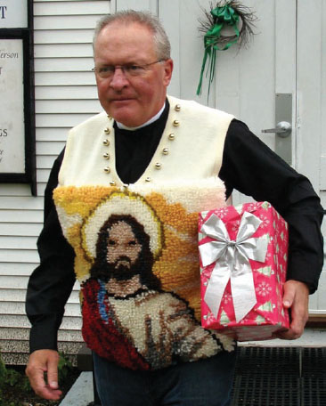 The reverend reminds his congregation of the reason for the season Ack - photo 5