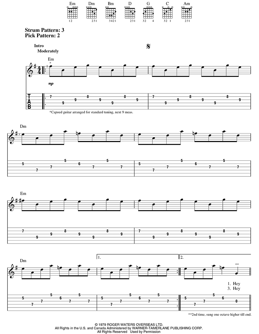 Pink Floyd Songbook Easy Guitar with Riffs and Solos - photo 11