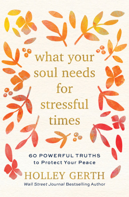 Holley Gerth What Your Soul Needs for Stressful Times: 60 Powerful Truths to Protect Your Peace