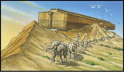 57 Days Noah Opens the Roof Noah opens the ark roof and sees that the earth is - photo 11