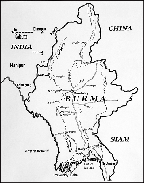 Burma 1942 Illustrating places pertinent to the story Mountains - photo 3