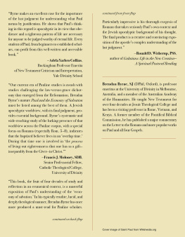 Byrne - Paul and the Economy of Salvation: Reading from the Perspective of the Last Judgment