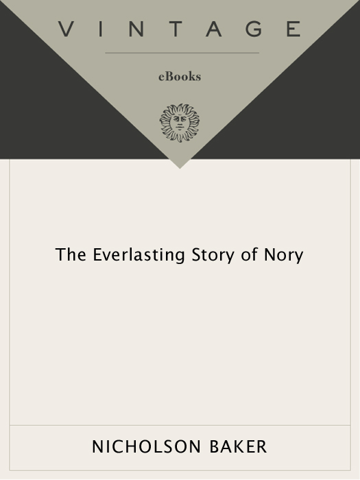 Acclaim for NICHOLSON BAKERs The Everlasting Story of Nory Baker is a radiant - photo 1