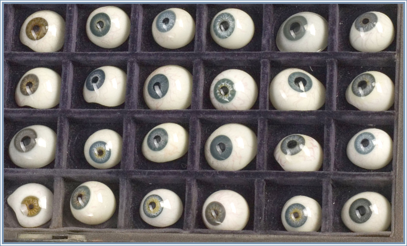 Realistic-looking glass eyes were often made using thin tubes of glass One end - photo 8