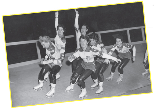 Members of the US roller skating team practising together at a Haringey rink - photo 4