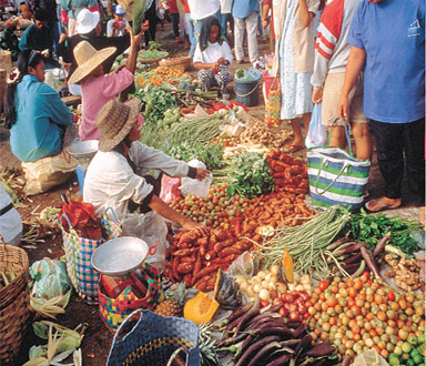 ABOVE Fresh food market in Tagaytay a temperate city located high above Taal - photo 2