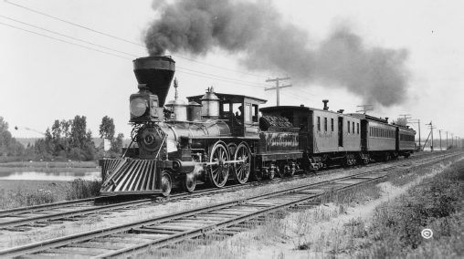 One of the first engines on the Northern Pacific line Courtesy of the Library - photo 6