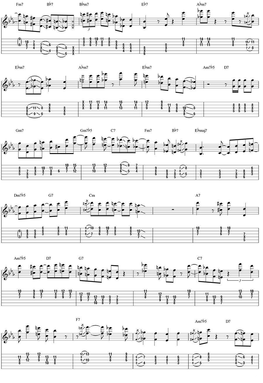 from The Incredible Jazz Guitar of Wes Montgomery D Natural Blues By John L - photo 17