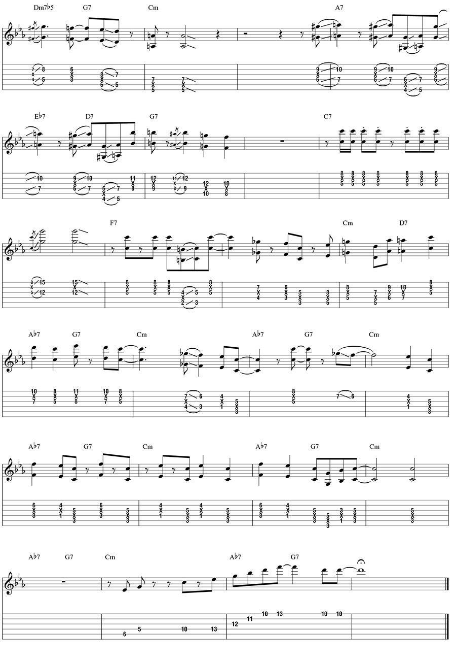 from The Incredible Jazz Guitar of Wes Montgomery D Natural Blues By John L - photo 19