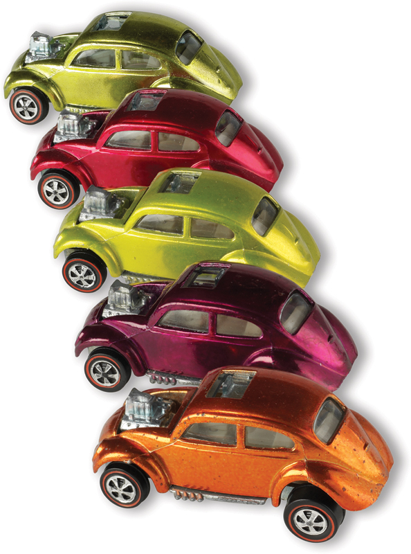 An array of Custom Volkswagens in orange magenta antifreeze rose and lime - photo 2