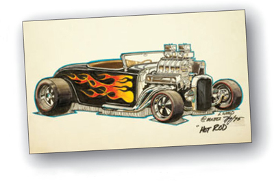 Although named Hot Rod when Larry Wood sketched this 1932 Ford roadster-based - photo 4