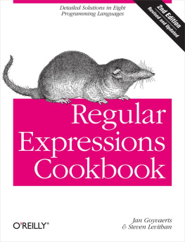 Jan Goyvaerts - Regular Expressions Cookbook