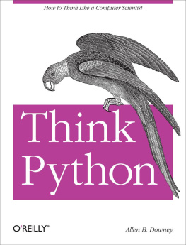 Allen B. Downey Think Python