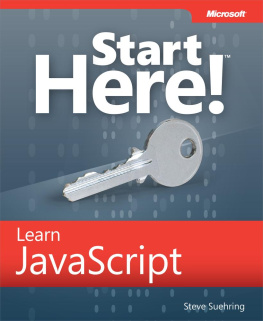 Steve Suehring Start Here! Learn JavaScript