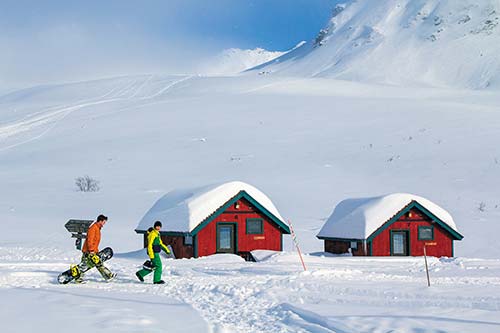 snowboarders at Hatcher Pass Anchorage is the natural focal point The citys - photo 12