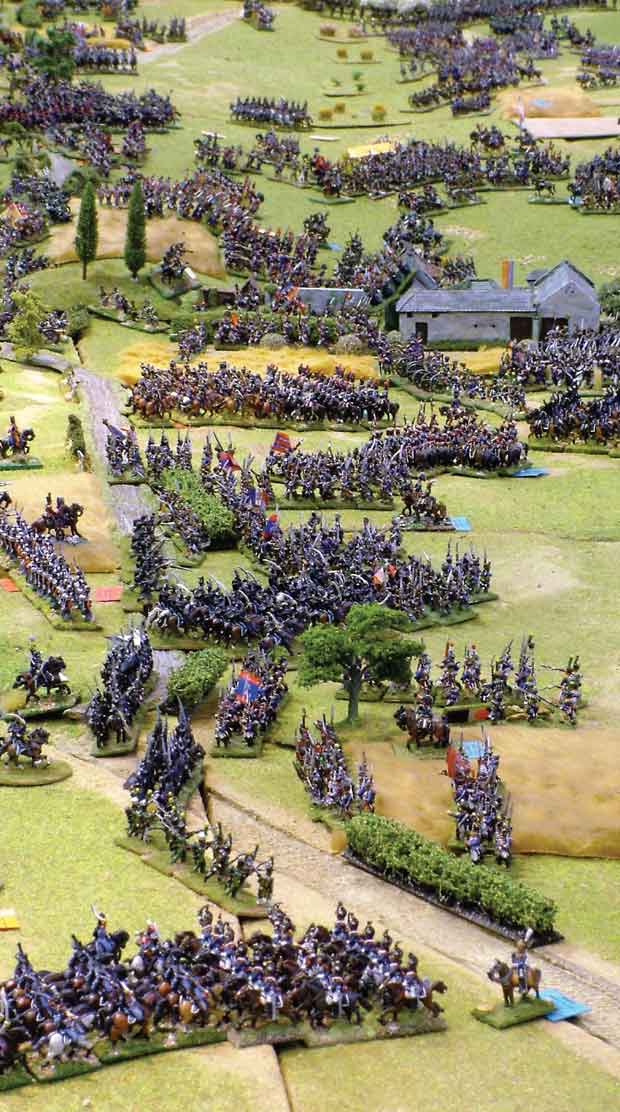 A huge game restaging the Battle of Waterloo 18th June 1815 using 15mm - photo 12