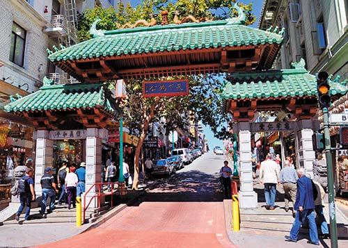 San Franciscos Chinatown Gate San Francisco Bay Area Surrounding San - photo 13