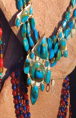 turquoise jewelry for sale in Santa Fe Hackberry General Store along - photo 8