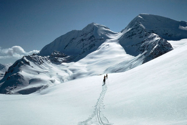 Ski touring above the Little Yoho Valley On the left The Vice President on - photo 11