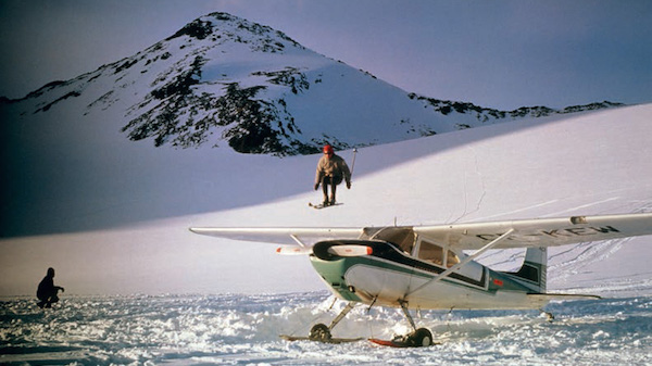 Jim McConkey jumping Jim Davies airplane in the Cariboos in 1962 Photo Jim - photo 24