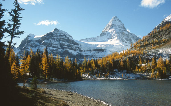 Mount Assiniboine seen from near Lizzie Rummels cabin on Sunburst Lake Photo - photo 9