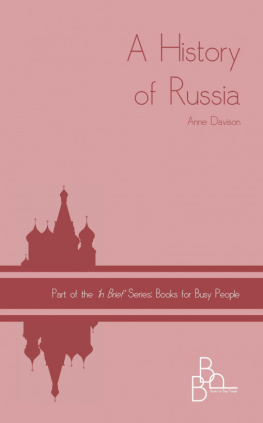 Anne Davison - A History of RUSSIA